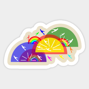 Sunshine & Rainbow Sticker